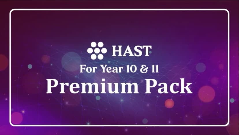 HAST Test Preparation Premium Pack - Year 10-11 Entry